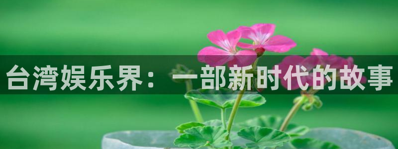 开心8快乐彩：台湾娱乐界：一部新时代的故事
